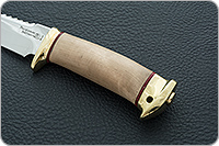 Нож Катран кап березовый, 95х18, латунь : фото 6