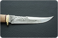 Нож Катран кап березовый, 95х18, латунь : фото 7