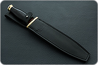 Кинжал охотничий-С граб - черное дерево, латунь, без золочения : фото 9