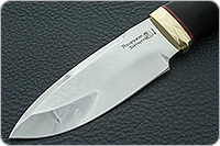 Нож Кадет граб - черное дерево, 95х18, латунь : фото 3