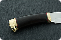 Нож Кадет граб - черное дерево, 95х18, латунь : фото 5