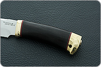 Нож Кадет граб - черное дерево, 95х18, латунь : фото 6