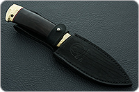 Нож Кадет граб - черное дерево, 95х18, латунь : фото 9