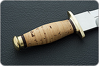 Кинжал охотничий-С береста, 95х18, латунь : фото 5