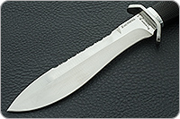 Нож Кистень (пластиковые ножны) граб - черное дерево, 95х18, алюминий : фото 3