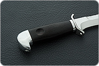 Нож Кистень (пластиковые ножны) граб - черное дерево, 95х18, алюминий : фото 5