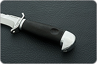 Нож Кистень (пластиковые ножны) граб - черное дерево, 95х18, алюминий : фото 6