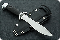 Нож Кистень (пластиковые ножны) граб - черное дерево, 95х18, алюминий : фото 8