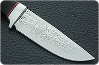 Нож Малек-2 граб - черное дерево, 95х18, алюминий : фото 4