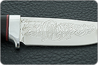 Нож Малек-2 граб - черное дерево, 95х18, алюминий : фото 8