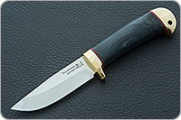 Нож Малек-2 стабилизированный кап, 95х18, латунь : фото 2