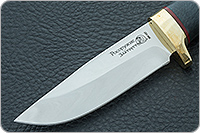 Нож Малек-2 стабилизированный кап, 95х18, латунь : фото 3