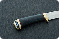 Нож Малек-2 стабилизированный кап, 95х18, латунь : фото 5