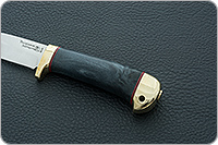 Нож Малек-2 стабилизированный кап, 95х18, латунь : фото 6