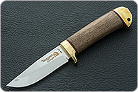 Нож Малек-2 орех, 95х18, латунь : фото 2
