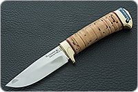 Нож Малек-2 береста, 95х18, латунь : фото 2