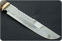 Нож Медвежий кап березовый, 95х18, латунь : фото 4