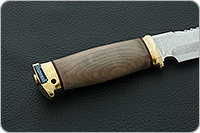 Нож Медвежий кап березовый, 95х18, латунь : фото 5