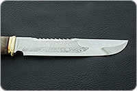 Нож Медвежий кап березовый, 95х18, латунь : фото 7