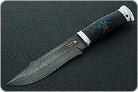 Нож Тайга стабилизированный кап, дамаск, алюминий : фото 2