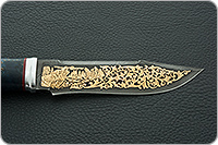 Нож Тайга стабилизированный кап, дамаск, алюминий : фото 7