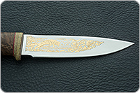 Нож Fox-1 (Фокс-1) орех, 95х18, текстолит : фото 7