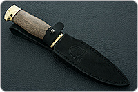 Нож Fox-1 (Фокс-1) (индивидуальная гравировка) орех, 95х18, латунь : фото 11