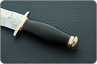 Кинжал охотничий-С граб - черное дерево, 95х18, латунь : фото 6