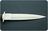 Кинжал охотничий-С граб - черное дерево, 95х18, латунь : фото 7