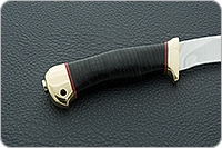 Нож Дикси наборная кожа, 95х18, латунь : фото 5