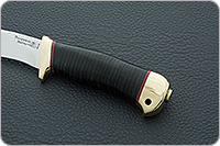 Нож Дикси наборная кожа, 95х18, латунь : фото 6