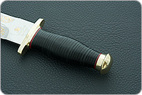 Кинжал охотничий-С наборная кожа, 95х18, латунь : фото 6