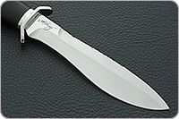 Нож Кистень (кожаные ножны) граб - черное дерево, 95х18, алюминий : фото 4