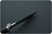 Нож Кистень (кожаные ножны) граб - черное дерево, 95х18, алюминий : фото 7