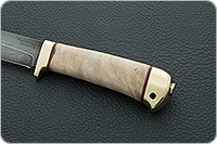 Нож Малек-2 кап березовый, латунь, без золочения : фото 6