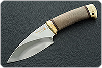 Нож Утес кап березовый, 95х18, латунь : фото 2