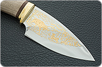 Нож Утес кап березовый, 95х18, латунь : фото 4