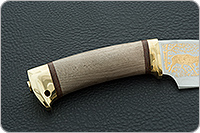 Нож Утес кап березовый, 95х18, латунь : фото 5