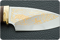 Нож Утес кап березовый, 95х18, латунь : фото 8