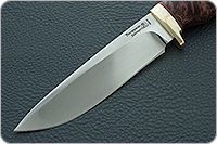 Нож Артыбаш стабилизированный кап, 95х18, латунь : фото 3