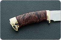 Нож Артыбаш стабилизированный кап, 95х18, латунь : фото 5