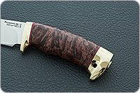 Нож Артыбаш стабилизированный кап, 95х18, латунь : фото 6