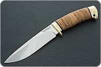 Нож Артыбаш береста, 95х18, латунь : фото 2