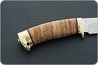 Нож Артыбаш береста, 95х18, латунь : фото 5