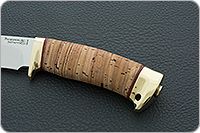 Нож Артыбаш береста, 95х18, латунь : фото 6