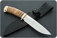 Нож Артыбаш береста, 95х18, латунь : фото 9