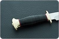 Нож Спас-6 наборная кожа, латунь, без золочения : фото 5