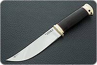 Нож Монблан-2 граб - черное дерево, 95х18, латунь : фото 2