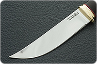 Нож Монблан-2 граб - черное дерево, 95х18, латунь : фото 3