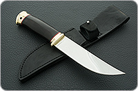 Нож Монблан-2 граб - черное дерево, 95х18, латунь : фото 9